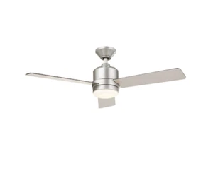 Castlegate 44 in. Integrated LED Indoor Silver Ceiling Fan with 3 Blades - Picture 1 of 5