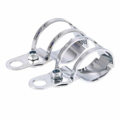 Soporte de horquilla indicador intermitente soporte pernos moto intermitente luz 27-31mm Foto 1 de 4