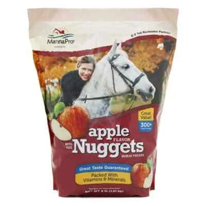 Manna Pro Bite-Size Nuggets Horse Treat, Apple Flavor, 4 lbs - Picture 1 of 5