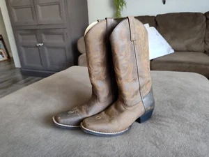 SMOKY MOUNTAIN BOOTS Women's Lariat Brown Oil Distress Leather Western Boot 6274 - Picture 1 of 13