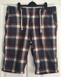 Blue Standard Mens Vintage 100% Cotton Shorts M-L 34”-36”Waist 15” Inside Leg - Picture 1 of 5