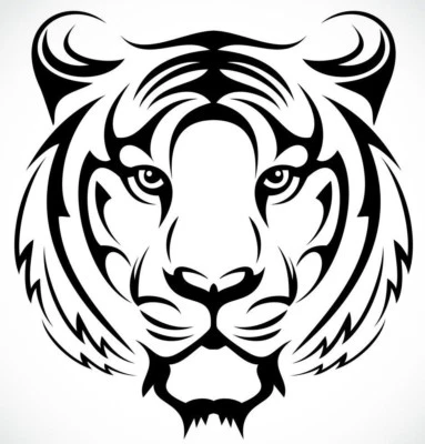 TIGER FACE Vinyl Decal -Sticker for Car Truck SUV Bumper Wall Laptop Phone Case  - Image 1 of 2