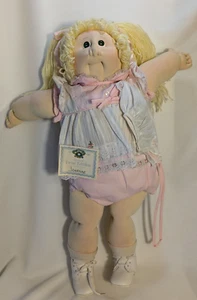 RARA bambola scultura morbida bionda twin Cabbage Patch edizione limitata Xavier Roberts '86 - Foto 1 di 19