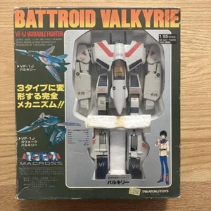 Takatoku Robotech Macross VF-1J BATTROID VALKYRIE 1:55 Vintage Figure Used - Picture 1 of 10