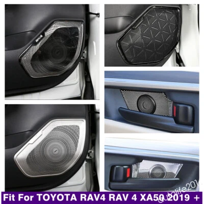 Accessories Door Handle Bowl Speaker Cover For Toyota Rav4 Rav 4 XA50 2019-2024 - Image 1 of 4