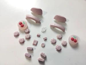 Sakura Pink Cherry Thumb Replacement Buttons for Nintendo Switch Joy-Con & OLED - Picture 1 of 4