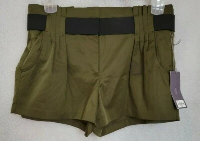 Pantalones Cortos Mujer Jennifer Lopez Talla 8 Verde Oliva NUEVO Foto 1 de 4