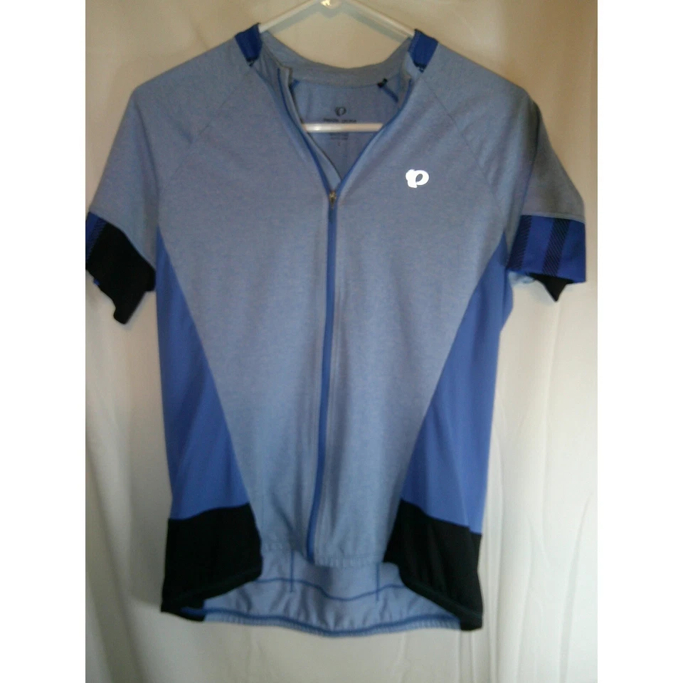 Camiseta deportiva de ciclismo Pearl Izumi con cremallera completa manga corta azul para mujer talla L Foto 1 de 3