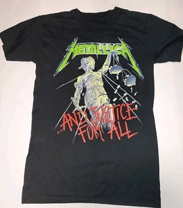 VTG 1988 METALLICA T-SHIRT AND JUSTICE FOR ALL JAPAN AUSTRALIA LEG 50/50 NEW M - Picture 1 of 8