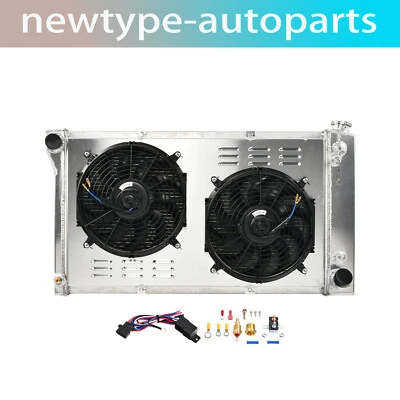 Для 67-72 Chevy/Gmc C/K10 20 30 пикап 3 ряда радиатор + плащаница + вентилятор термостат - Изображение 1 из 4