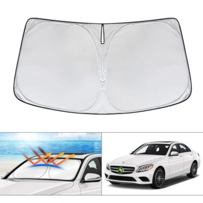 适用于梅赛德斯奔驰 E200 E250 E300 E350 E400 挡风玻璃遮阳 UV 块盖 — 第 1/4 张图片