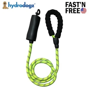 5 FT Floating Dog Rope Leash Reflective Outdoor Safety Nylon Lead Padded Handle - Picture 1 of 7