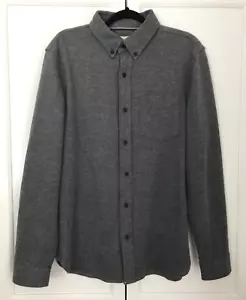 Surfside Supply Mens Button-Down Gray Shirt Soft Knit Long Sleeve Collared sz M - Photo 1/13