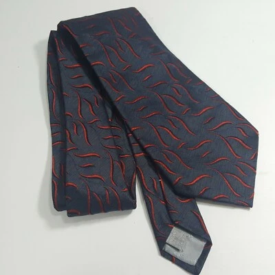 Accesorios Paul Smith Corbata de Seda Gris Rojo Negro Patrón De Colección Hecha en Inglaterra Foto 1 de 4