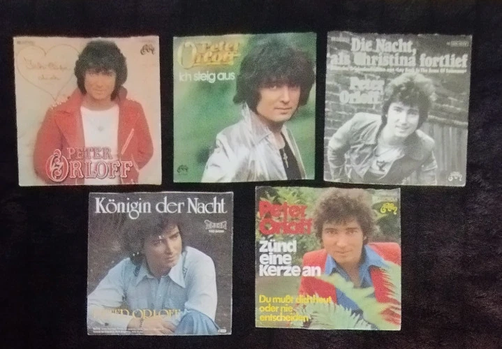SB19:  5x Peter Orloff 7" Singles VG VG+ Sammlung Jukebox Kult Schlager Lot - Bild 1 von 1