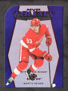 2023-24 Upper Deck MVP Hockey Colors and Contours Purple #MT5 Moritz Seider 1/3 - Picture 1 of 2
