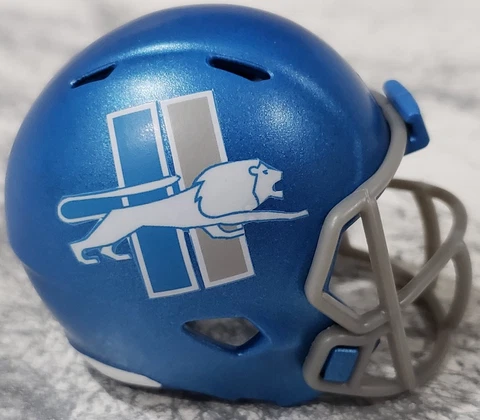 Custom 2023 Detroit Lions blue pocket pro football helmet Cover