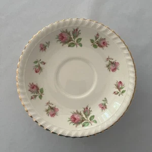WindsorWare English Rose China Saucer with Gold Trim - 5-1/4" Dia. - VTG - Picture 1 of 3