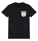 Mens Womens Transgender Pocket T-Shirt Trans Gay LGBT Pride Festival LGBTQ+ Gift