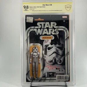 Star Wars #38 CBCS 9.8 SS PAUL JERRICHO & JTC - Action Figure Variant - Not CGC - Picture 1 of 5
