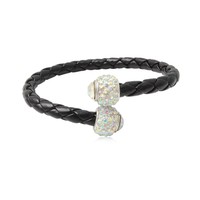 Bracelet homme stretch tourmaline noire brute onyx noir mat perles en argent 925