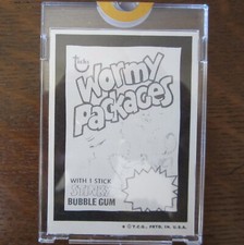 1973 Topps 4th Series WACKY PACKAGES WORMY Stinky Bubble Gum Proof Card Vault