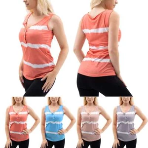 Women Sleeveless Loose Vest T-Shirt Ladies Summer Camisole Blouse Tops Tee - Picture 1 of 16