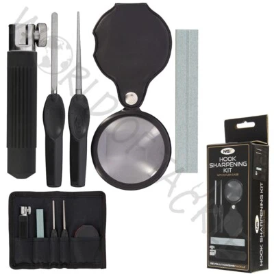 NGT Hook Sharpening Kit File Vice Tool Clamp Magnifying Eye and Sharpener Stone - Image 1 of 4