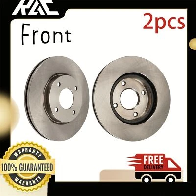 KAC Front Disc Brake Rotors for 2007 2008 2009 2010 2011 2012 Nissan Versa - Image 1 of 4