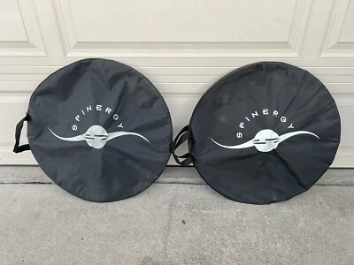 Juego de ruedas de almacenamiento Spinergy 700c, bolsas con cremallera de viaje. Foto 1 de 2