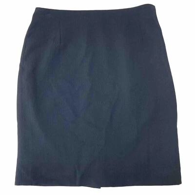 Falda lápiz de negocios acanalada negra talla 8P Garfield & Mark NY EE. UU. DEFECTUOSA • ¡¡EN MUY BUENA CONDICIÓN!! Foto 1 de 4