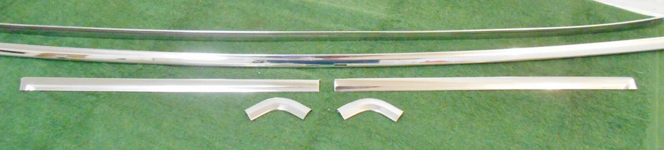 1964 1965 1966 Mustang GT Coupe ORIG REAR WINDOW TRIM MOLDING SET Show Polished - Image 1 of 4