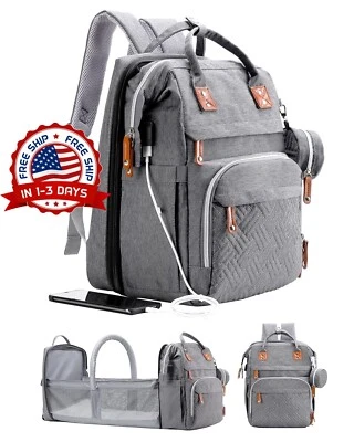 3 en 1 EXCLUSIVO Mochila Con Bolsa De Panales Para Bebe Con Almohadilla Cambiar - Image 1 of 4