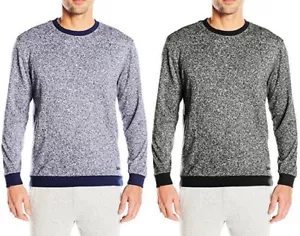 Nueva Camiseta para Hombre Kenneth Cole Reaction Marled Mangas Largas Dormir Cuello Redondo - Imagen 1 de 5