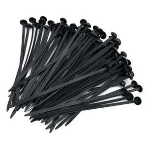 Heavy Duty Black Chassis Cable Ties 7.5mm x 280mm - 100 Pack. Reusable Nylon 66 - Picture 1 of 12