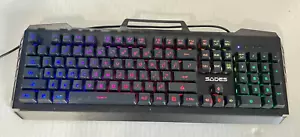 Sades Backlit LED Gaming Keyboard Pre-Owned - Picture 1 of 10