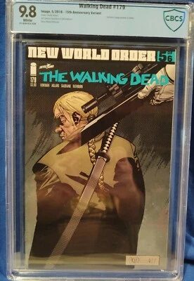 Walking Dead Issues  179 & 179 variant both CBCS 9.8 wp New World Order - Image 1 of 4