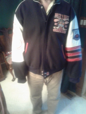 Detroit Red Wings Stanley Cup Champions Back To Back 97/98 JH Leather Jacket 4X Cover