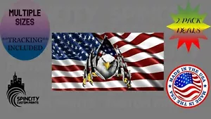 Ripped Eagle American Flag Vinyl Decal USA Truck Graphic Sticker Multiple Sizes - Picture 1 of 11