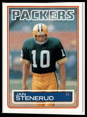1983 Topps #85 Jan Stenerud - Image 1 of 2