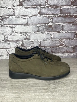 Munro American 棕色麂皮绒皮革休闲运动鞋女式 10WW 美国/41EU 码 — 第 1/4 张图片