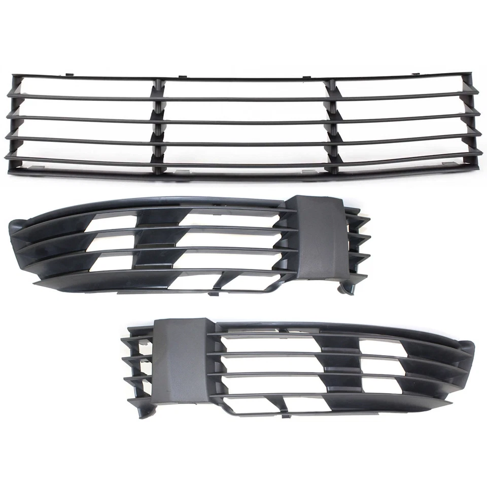 Parrillas de barra frontal de parachoques exterior exterior del lado del conductor y del pasajero para VW Foto 1 de 4