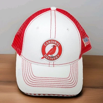 Sombrero Cardinal Entrega Rojo Blanco Malla Espalda Sombrero Foto 1 de 4