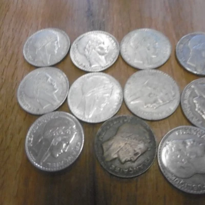 11 Pièces Française de 20 Francs TURIN   en Argent - Photo 1/4