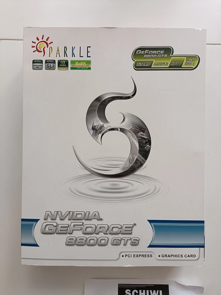 NEU OVP NVIDIA GeForce 8800 GTS 320MB Grafikkarte GDDR3 DVI-I HDMI - Bild 1 von 4