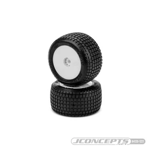 JConcepts Dirt Trac Mini - Rear Pre-Mounted - White Wheel - Picture 1 of 1