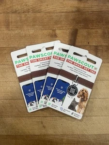 (Lot Of 4) PAWSCOUT THE SMART PET TAG 91300 Small And Lightweight No Battery’s - Picture 1 of 3