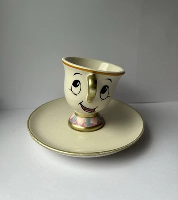 Disney’s Beauty and The Beast Chip Cup & Saucer Trinket Dish - Image 1 of 4