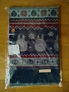 Studio Ghibli My Neighbor Totoro scialle jacquard con bottoni coperta fiocco di neve nuovo - Foto 1 di 10