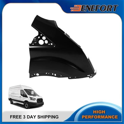 Panel de guardabarros del lado del pasajero delantero de acero para Ford Transit 150 250 350 2015-2024 Foto 1 de 4